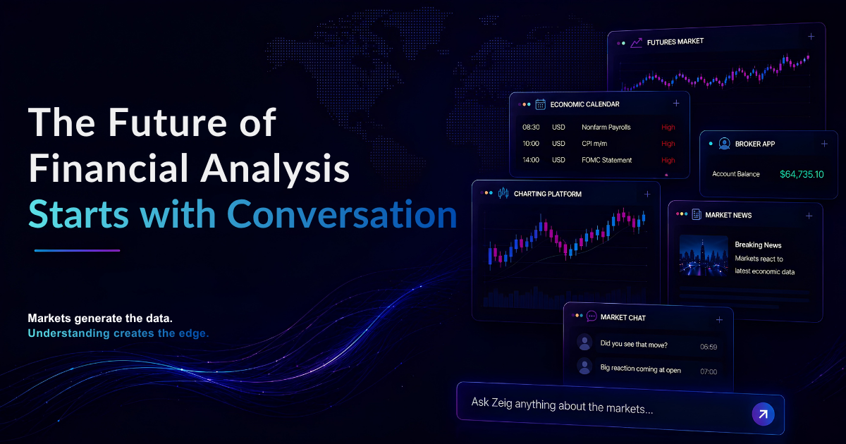 Cover image for "The Future of Financial Analysis Starts with Conversation" article.